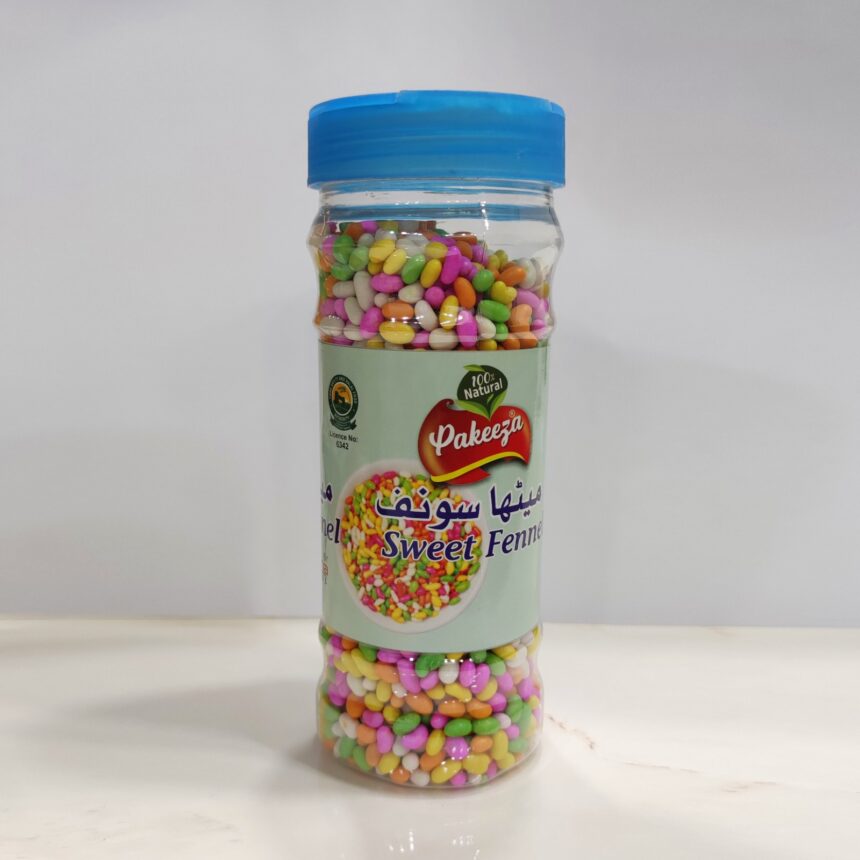 meethi sounf, sugar-coated fennel seeds, sweet coated fennel seeds, meetha sounf, premium coated fennel seeds.